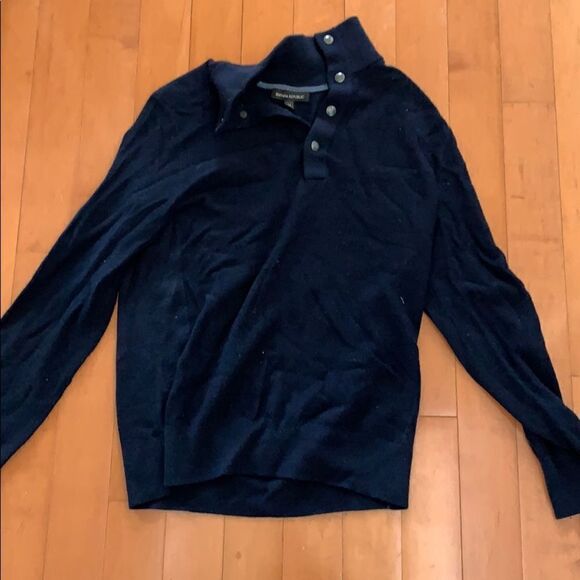 Banana republic navy blue merino wool sweater - Picture 1 of 3